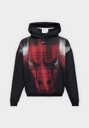 Nike Performance, CHICAGO BULLS - Суитшърт с качулка - black/white