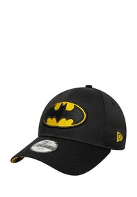 Casquette New Era 9FORTY – Design Batman Tout Noir – Taille Unique, Style Streetwear