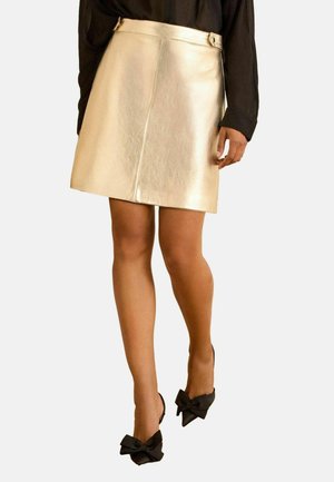 PETITE FIT - A-vonalú szoknya - gold