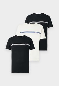 TOM TAILOR DENIM TRIPLE PACK PACKAGING 3 PACK - Print T-shirt - gardenia white