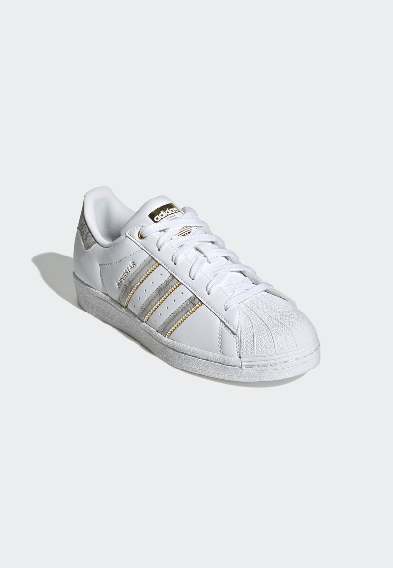 adidas superstar white silver zalando