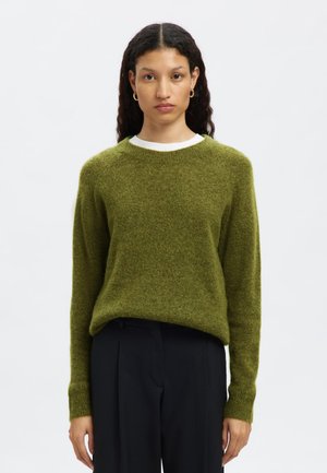 LULU O-NECK - Stickad tröja - cardamom seed