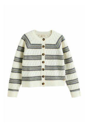 Laura Ashley, REGULAR FIT - CABLE KNIT CARDIGAN - Strickjacke - stripe