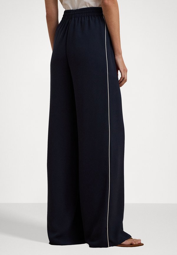 SIDE STRIPE GEORGETTE WIDE LEG PANT - Trousers3