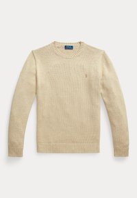 COTTON CREWNECK SWEATER - Πουλόβερ - dune melange