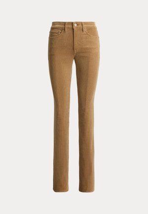 Lauren Ralph Lauren Petite, MID-RISE CORDUROY SLIM STRAIGHT PANT - Παντελόνι - lauren camel