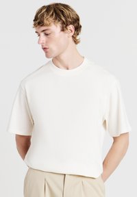 T-shirt basic - bianco lana