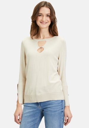 Betty Barclay MIT CUT-OUTS - Strickpullover - powder sand