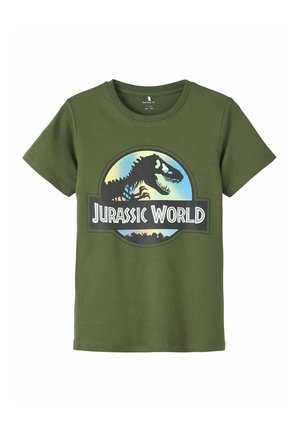 Name it JURASSIC PARK - T-shirt print - rifle green