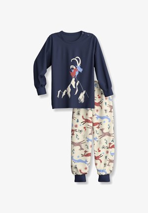 Calida, TODDLERS OUTDOOR BÜNDCHEN-PYJAMA SET - Pigiama - peacoat blue