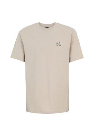 Iriedaily, PEACERIDE EMB TEE - Basic T-shirt - sandstone
