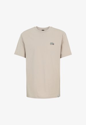 Iriedaily, PEACERIDE EMB TEE - Basic T-shirt - sandstone