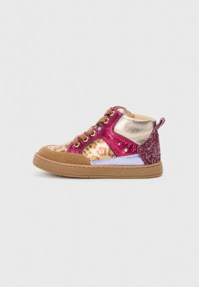 MOUSSE BUMP UNISEX - Baskets montantes - leo/fushia