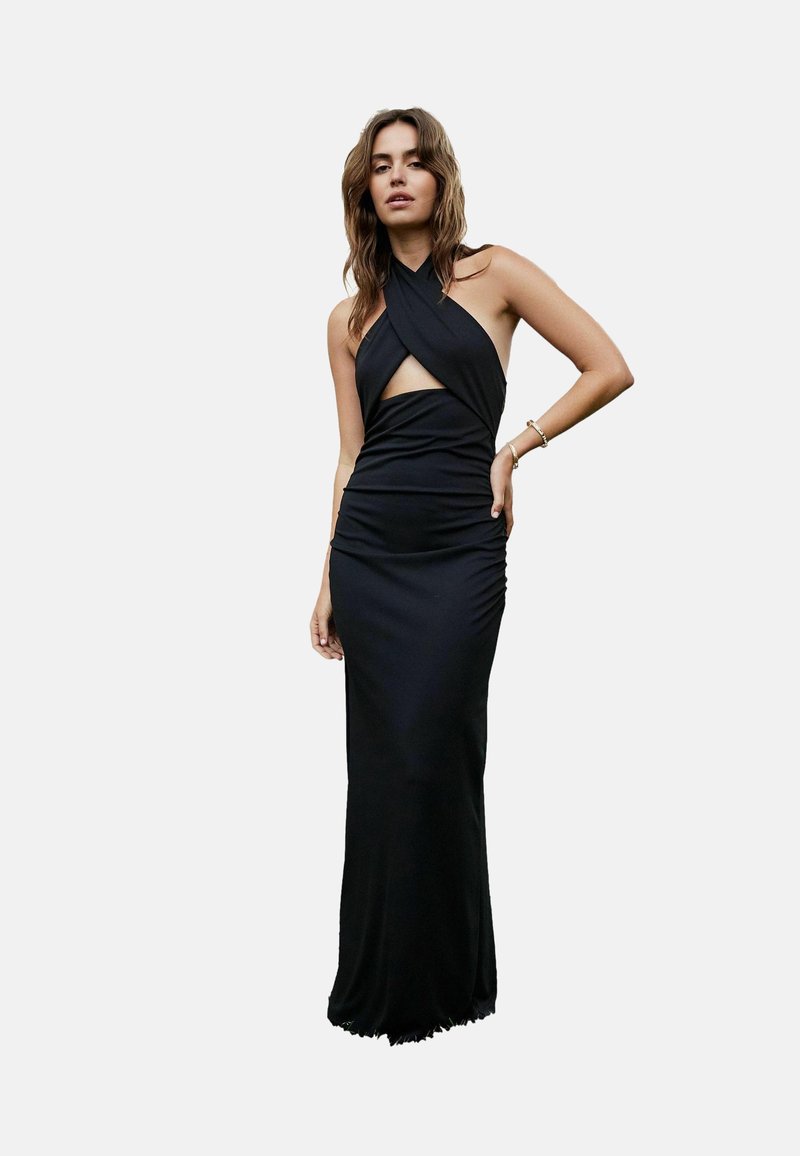 Next Halter Neck Cross Front - Maxikjoler - black