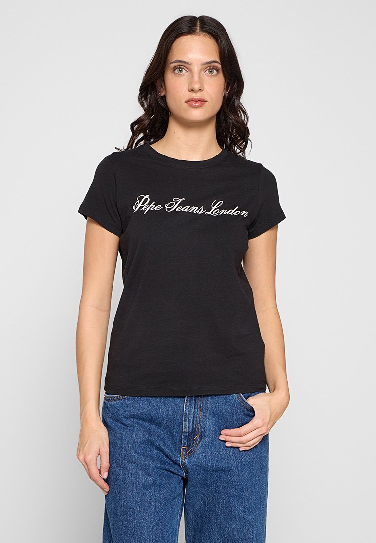Pepe Jeans T-shirt print zwart