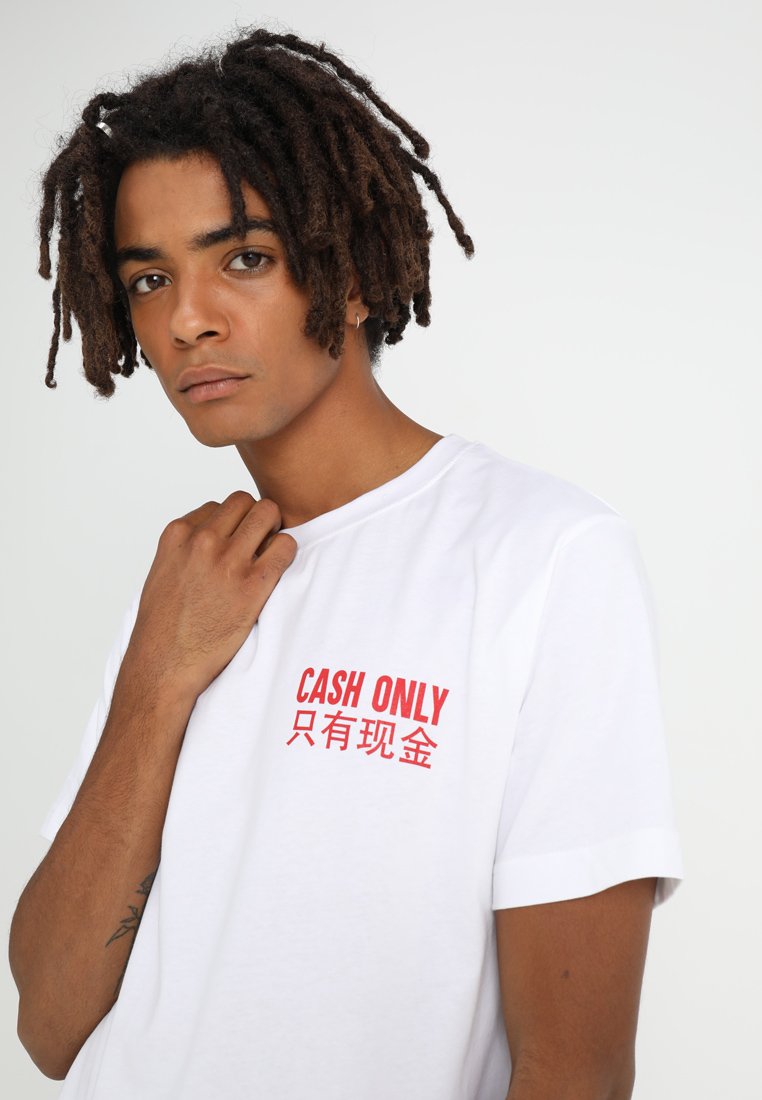 Mister Tee Felpa Girocollo Uomo 'Cash Only' | Misto Cotone Stampa Frontale, Vestibilità Regolare, Comfort Quotidiano
