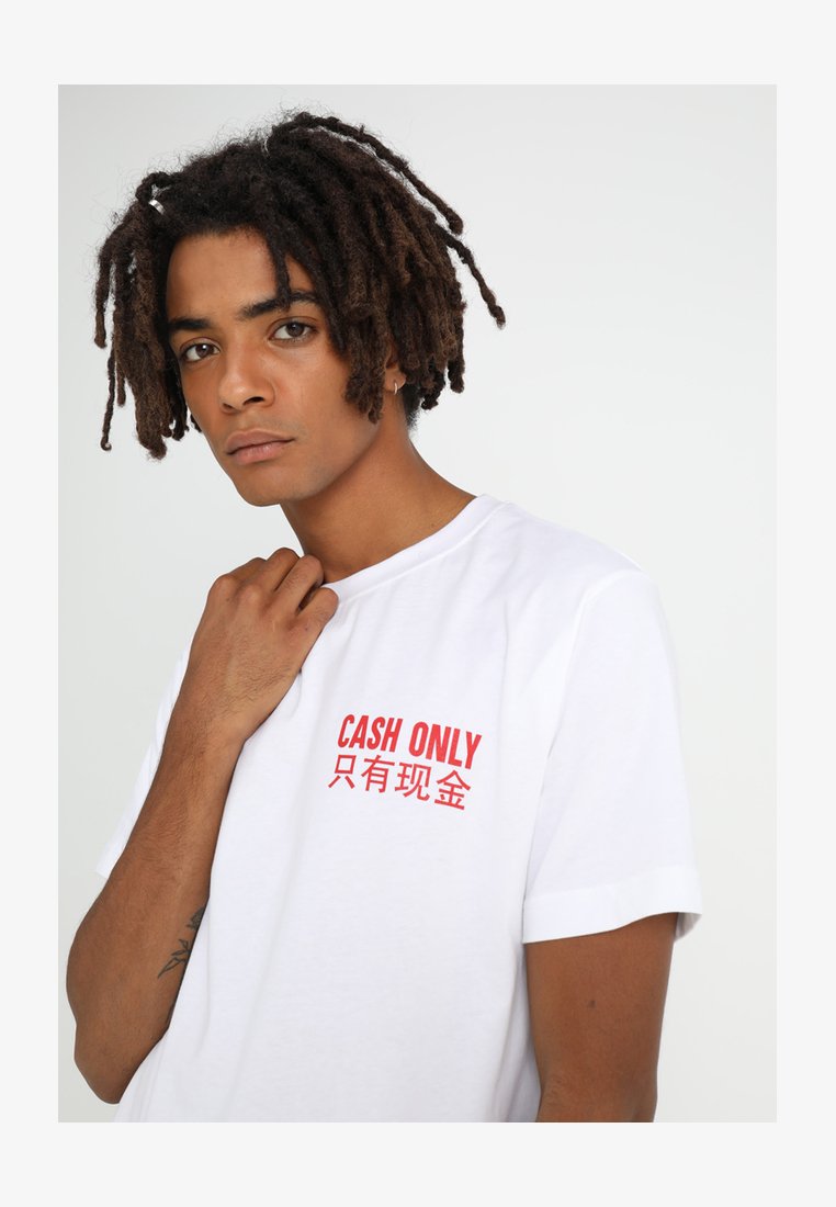 Mister Tee Felpa Girocollo Uomo 'Cash Only' | Misto Cotone Stampa Frontale, Vestibilità Regolare, Comfort Quotidiano