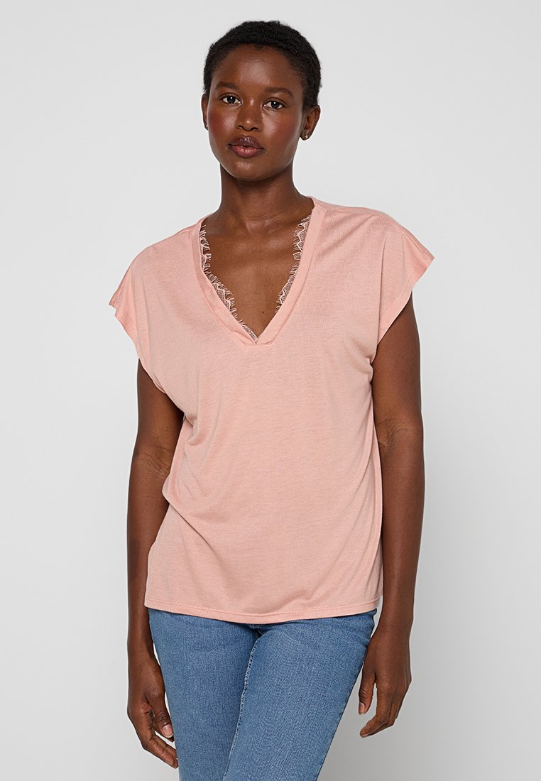 Vero Moda T-shirt basic roze Vero Moda T-shirt basic roze