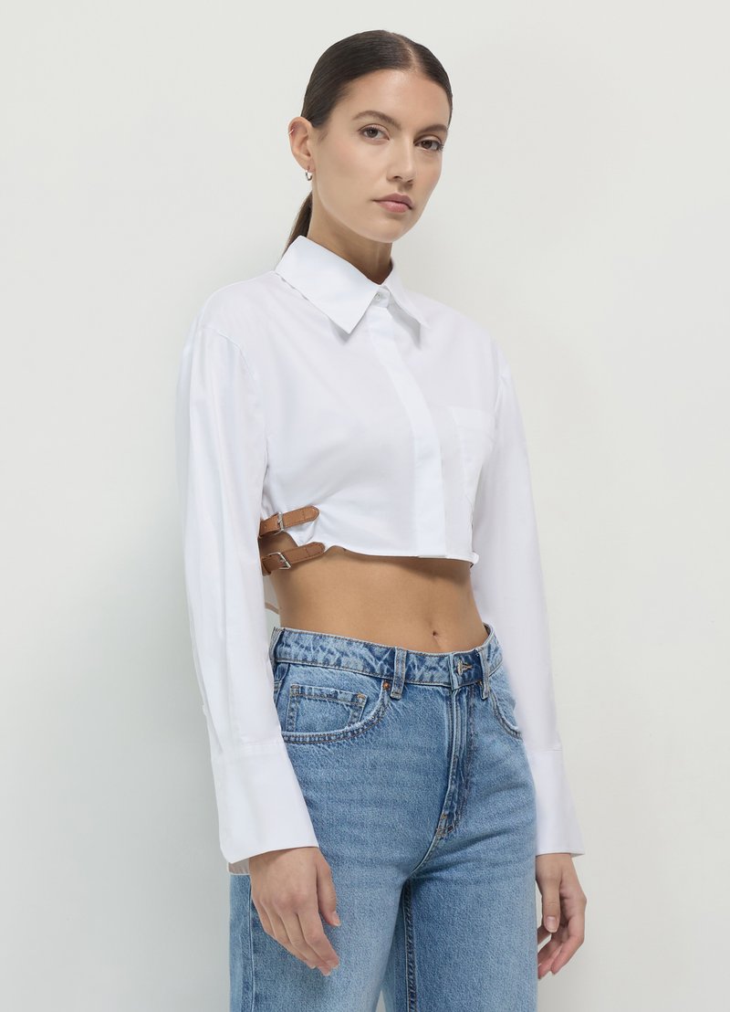 Calliope CROP - Chemisier - bianco ottico