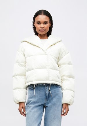 MID WEIGHT SHORT WRAP PUFF - Zimná bunda - bone white