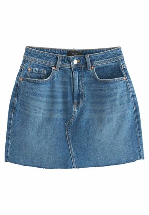 RAW HEM PETITE - Jupe en jean - mid blue