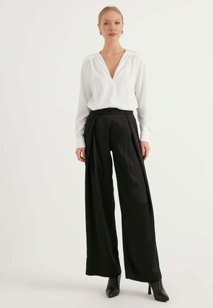 Stoffhose - black