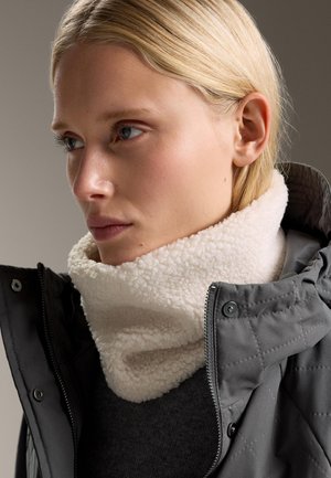 RIB KNIT NECK PIECE - Nyakmelegítő arcmaszk - white