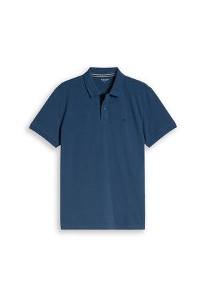 TOM TAILOR, BASIC POLO WITH CONTRAST - Poloshirt - dark duck blue