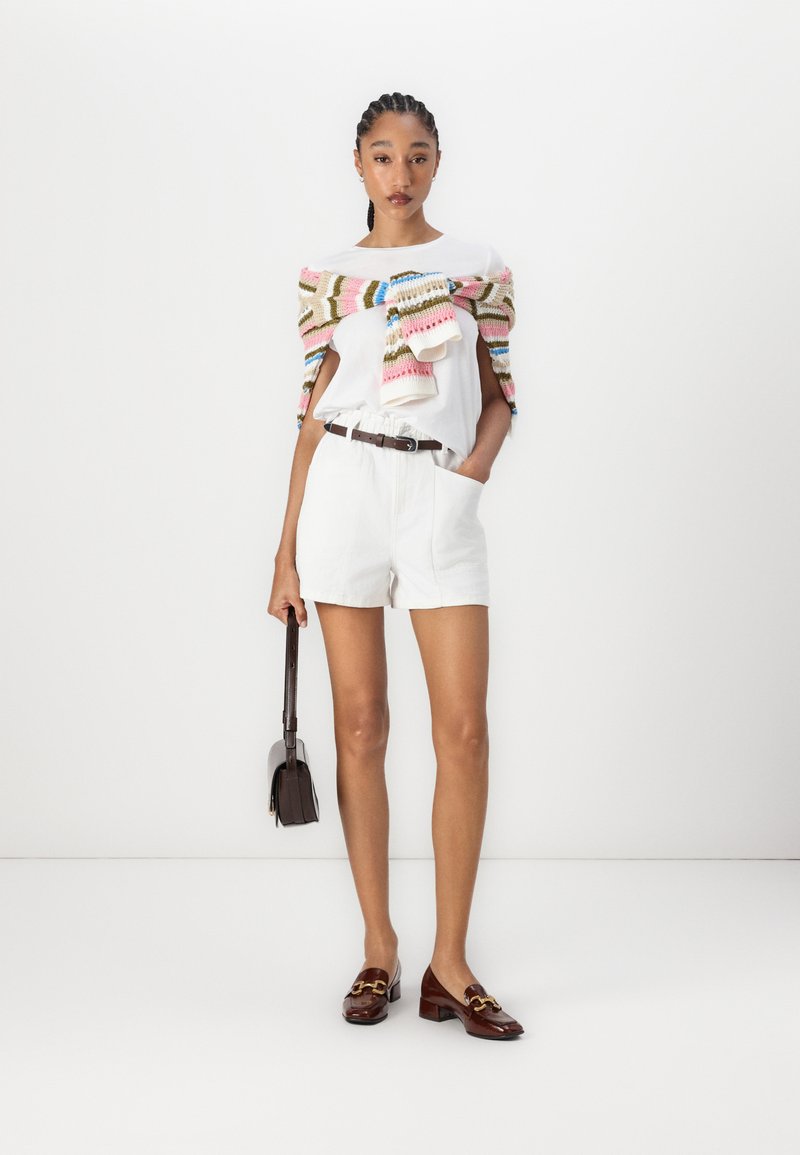 Short Tom Tailor Léger Blanc - Taille 40, Occasion En Très Bon état - Modèle KS717