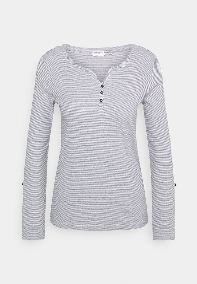 Langarmshirt - offwhite navy