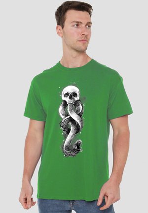 Cotton Soul, HARRY POTTER DARK MARK WATERCOLOR - T-Shirt print - dark green