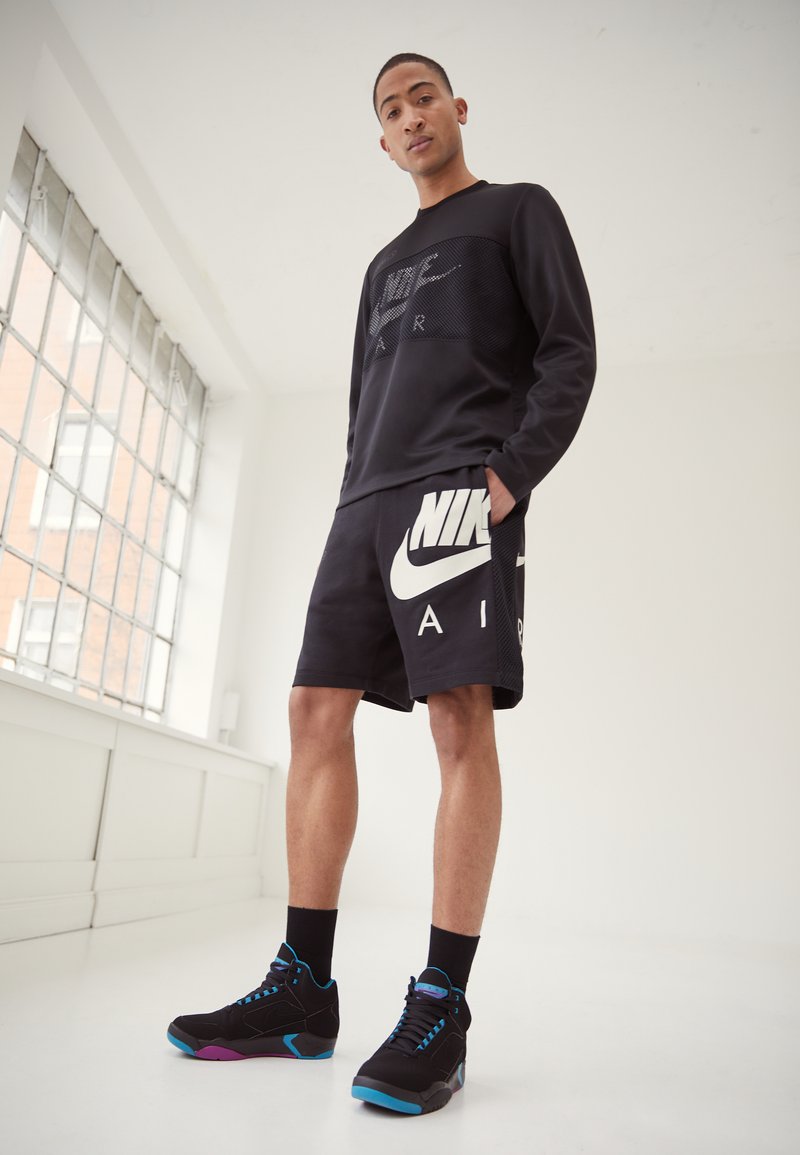 Herren Trainingsanzüge | Nike Sportswear AIR Shorts black/light bone/schwarz - MG76392 Herren Trainingsanzüge | Nike Sportswear AIR Shorts black/light bone/schwarz - MG76392