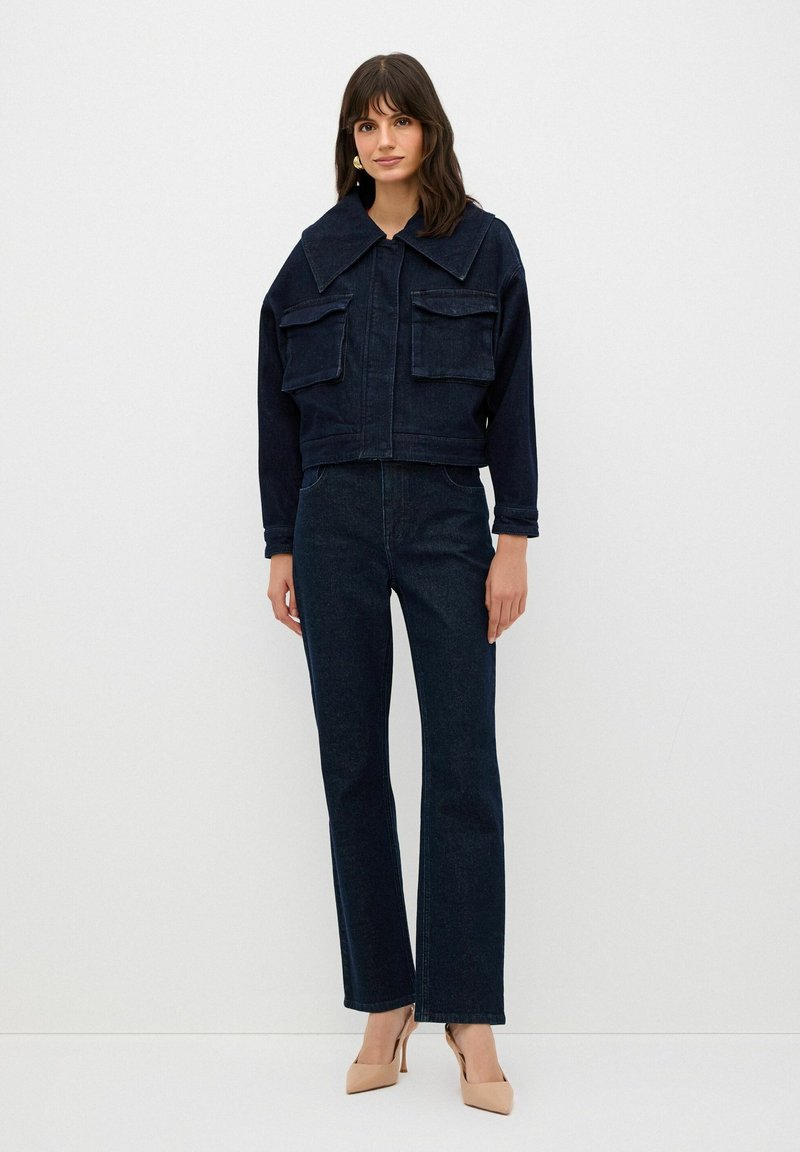 adL WIDE COLLAR - Farkkutakki - navy blue