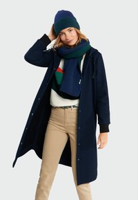 IDD-S1301-01-D  KNIT COLLAR BLACK JACKET