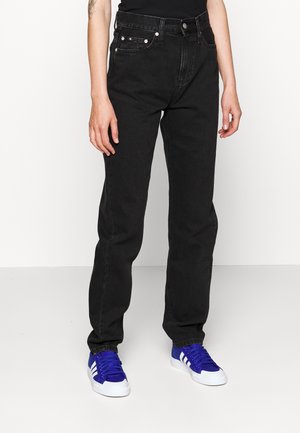 AUTHENTIC SLIM STRAIGHT - Traperice ravnih nogavica - denim black