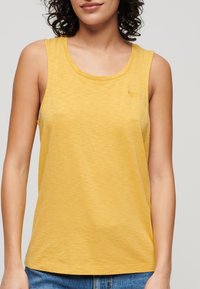 Superdry & Co SCOOP NECK TANK - Top - sauterne yellow