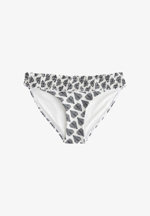 Next, Bas de bikini - cream black fan print