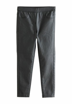 REGULAR FIT - COATED - Jeggings - black