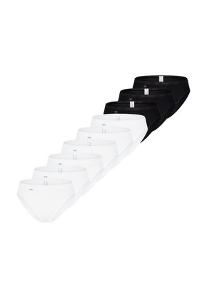 9 PACK - Slip - weiß/schwarz