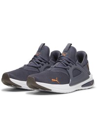 Puma ENZO EVOLVE - Zapatillas running asfalto - galactic gray rickie orange gum