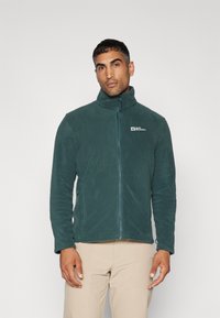 Jack Wolfskin WINTERSTEIN  - Jachetă din fleece - black olive/black olive