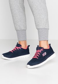 Skechers Wide Fit - GRACEFUL  - Trainers - navy/hot pink Thumbnail Image 1