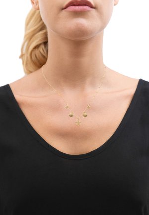 Elli SHELL STAR FISH - Halskette - gold-coloured