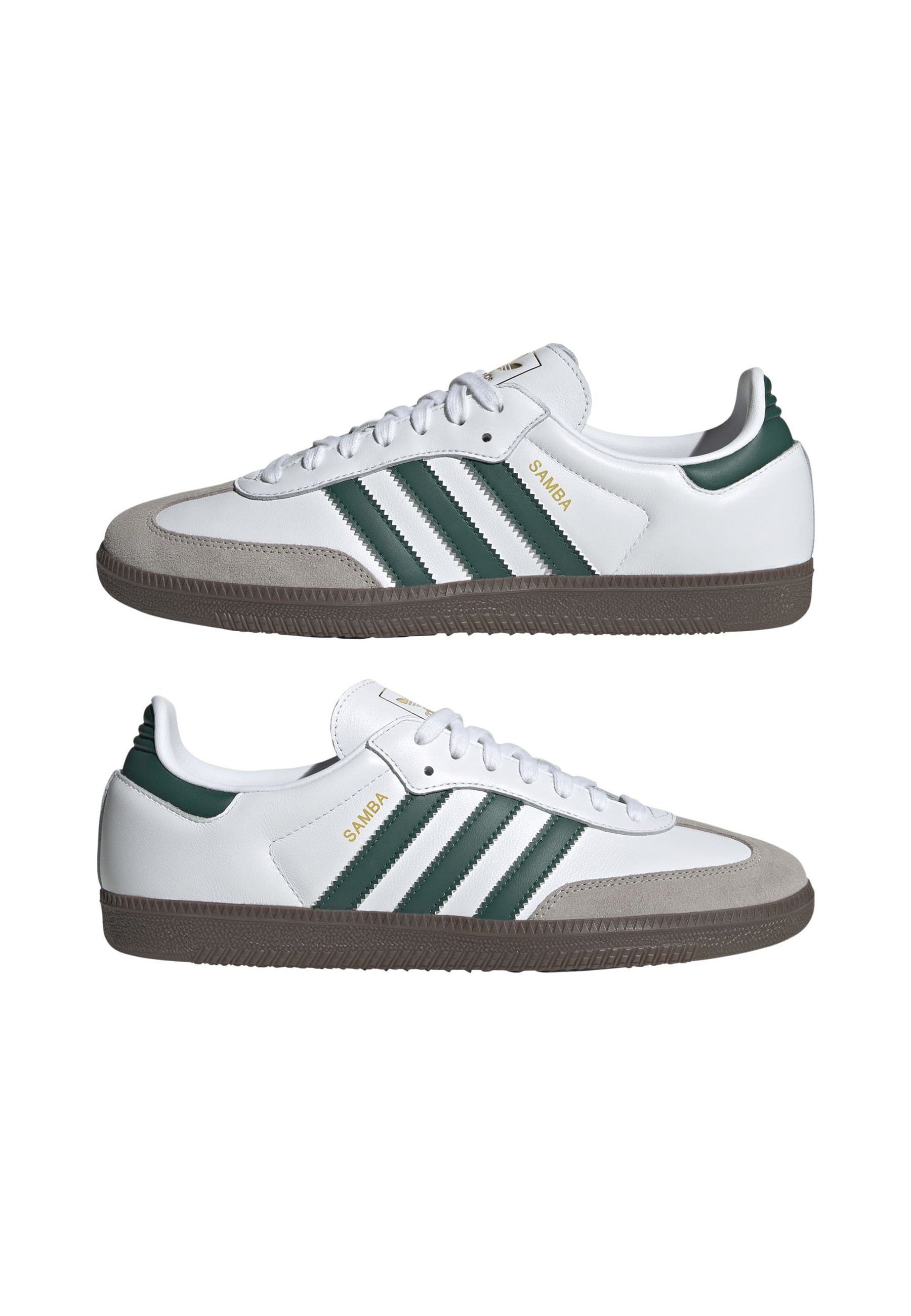 green and white sambas