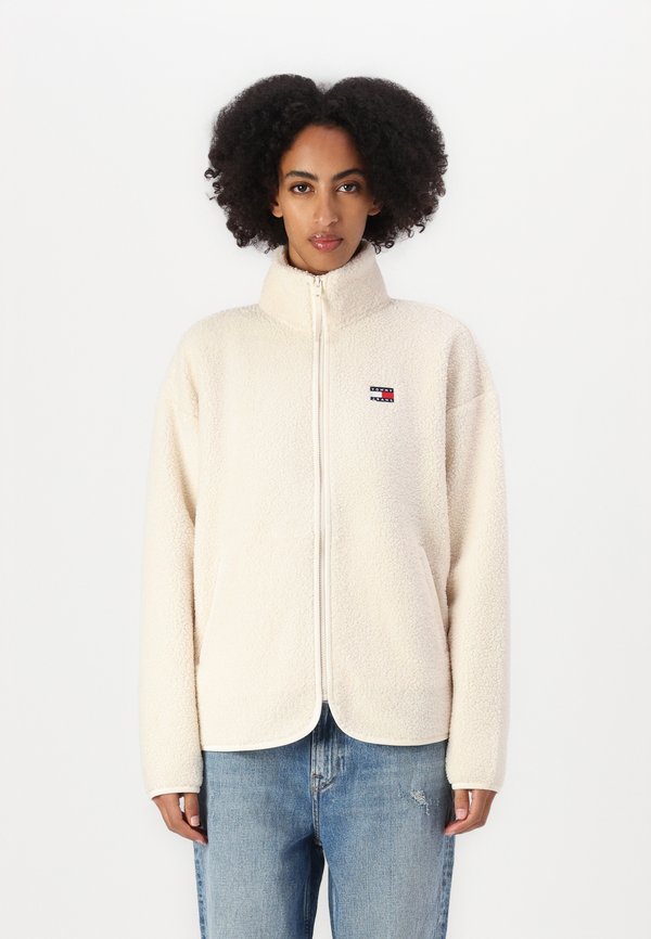 Fleece jacket - newsprint