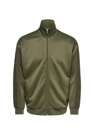 Only & Sons ONSRIBER Sweat - Sweat zippé - tarmac