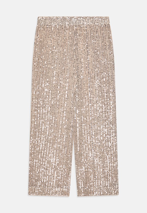 ULTRA WIDE LEG PARTY MATCH - Trousers - champagne