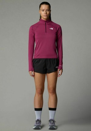The North Face LAUF SUNRISER 1/4 ZIP - Long sleeved top - cyber berry