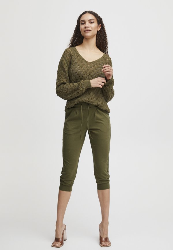 BYPANDINA - Tracksuit bottoms - burnt olive3