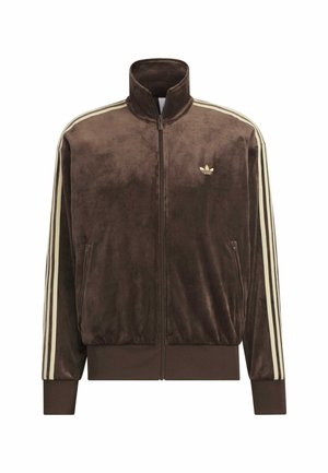 TRACK - Zip-up sweatshirt - dark brown